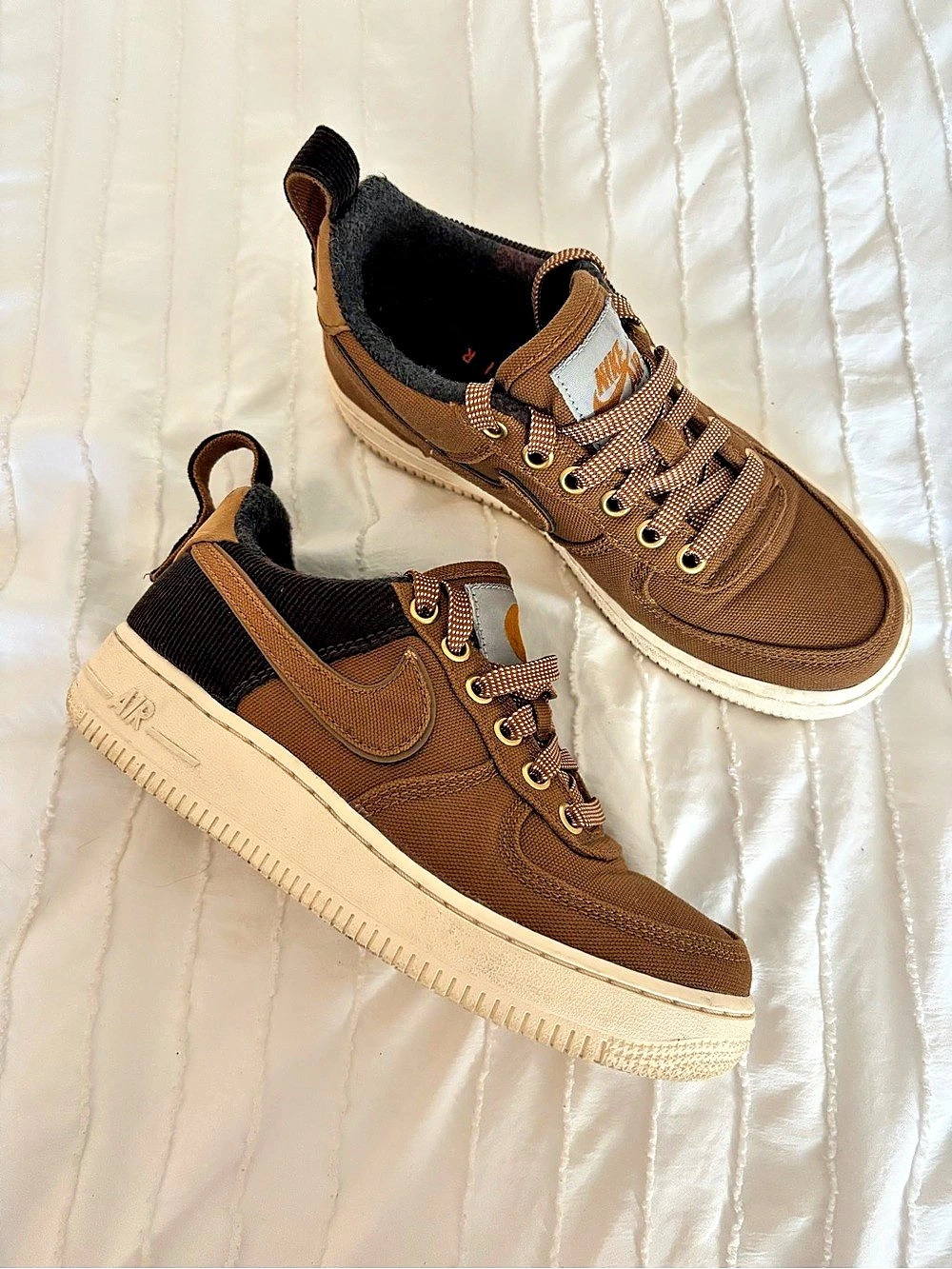 Nike Air Force 1 Low Carhartt WIP Ale Brown - Size 4Y
